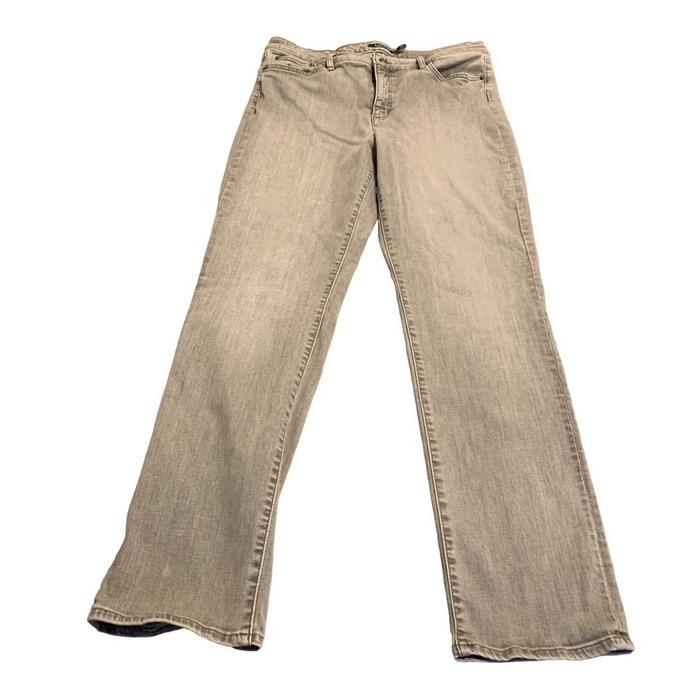 Lauren Ralph Lauren Women’s Gray Premier Straight Curvy Jeans Size 14